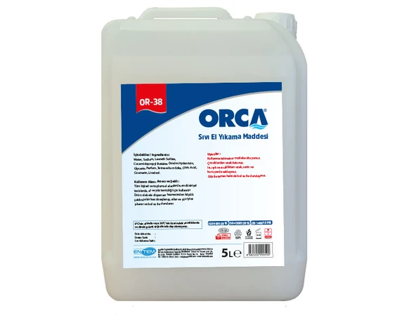 Orca El Yıkama Maddesi (Sıvı Sabun)5 Litre 4 Adet