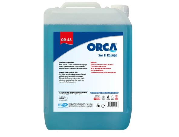 Orca El Yıkama Köpüğü 5 Litre 4 Adet