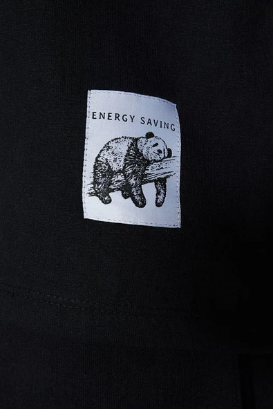 Büyük Beden Erkek Polyester Bisiklet Yaka Uzun Kol Etiket Detaylı Pijama Takımı - 3