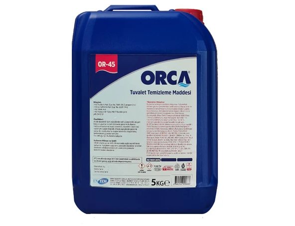 Orca Tuvalet Temizleme Maddesi 5 Litre 4 Adet