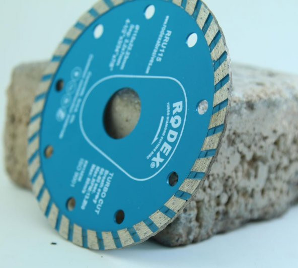 Rodex RRU115 Turbo Elmas Beton Granit Kesici 115 mm Kuru Kesim - 2
