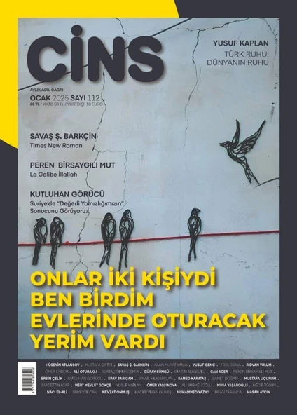 Cins Dergi 112.Sayı Ocak 2025 ürün görseli 1