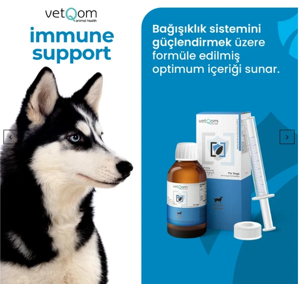 vetQom Köpek Immune Support  Bağışıklık Sistemi Desteği 120 ml. - 2
