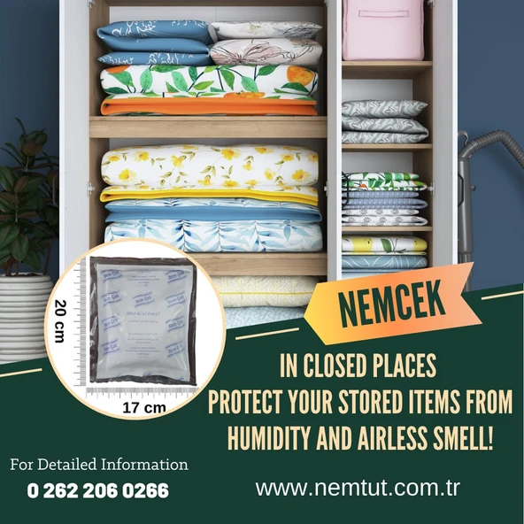 Rutubet Nem Korozyon Buhar Terleme Çekici Alıcı Tutucu Giderici Önleyici (10 PAKET) 2500 gr - Resim 3