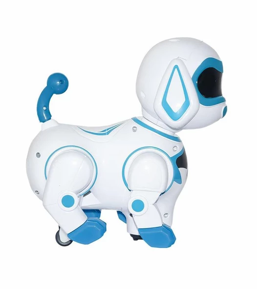 Pilli Işıklı Müzikli Robot Köpek - Mavi Su Dünyası - 2