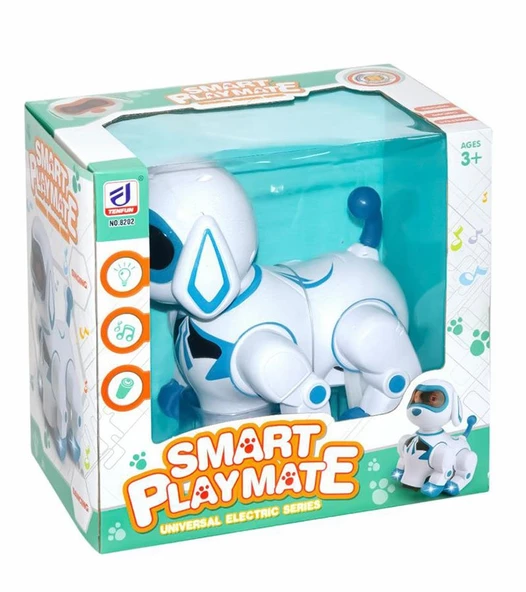 Pilli Işıklı Müzikli Robot Köpek - Mavi Su Dünyası - 3