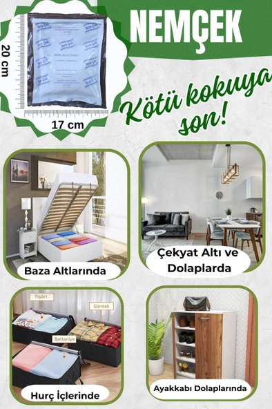 Nem Rutubet Korozyon Buhar Terleme Çekici Alıcı Tutucu Giderici Önleyici (5 PAKET) 1000 gr - 5