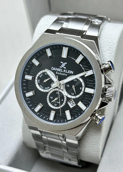 Daniel Klein Orijinal 2 Yıl Garantili Su Geçirmez Çelik Kordon Fonksiyonlu Erkek Kol Saati - Resim 3
