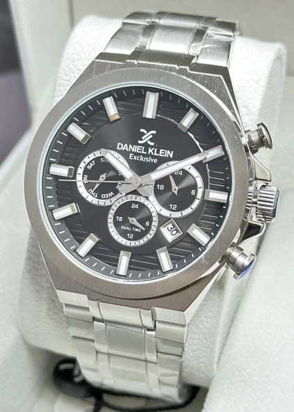 Daniel Klein Orijinal 2 Yıl Garantili Su Geçirmez Çelik Kordon Fonksiyonlu Erkek Kol Saati ürün görseli 1