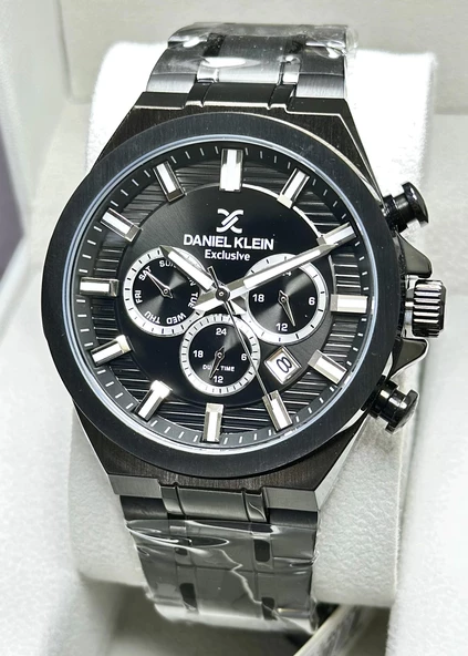 Daniel Klein Orijinal 2 Yıl Garantili Su Geçirmez Çelik Kordon Fonksiyonlu Erkek Kol Saati ürün görseli 1