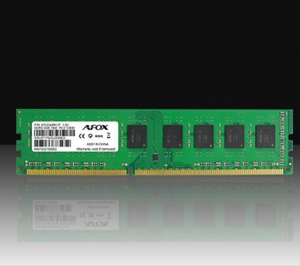 AFOX 4GB 1600MHz DDR3 MICRON CHIPSET RAM AFLD34BN1P