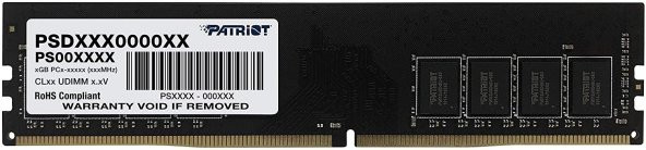 PATRIOT 16GB (16GBx1) 3200MHz DDR4 SINGLE Signature Masaüstü Ram PSD416G32002 - 1