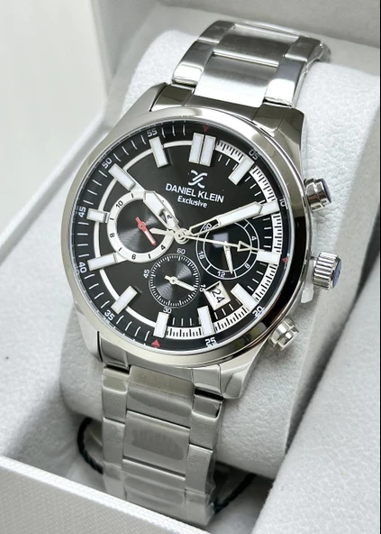 Daniel Klein Orijinal 2 Yıl Garantili Su Geçirmez Çelik Kordon Fonksiyonlu Erkek Kol Saati ürün görseli 1