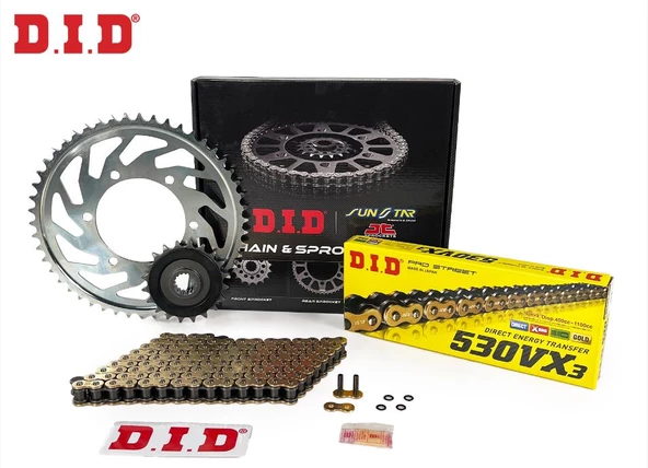 Did-Jt 2008-2024 Suzuki GSX-R 1300 Hayabusa Uyumlu Zincir Dişli Set Gold (Sarı) Renk ürün görseli 1