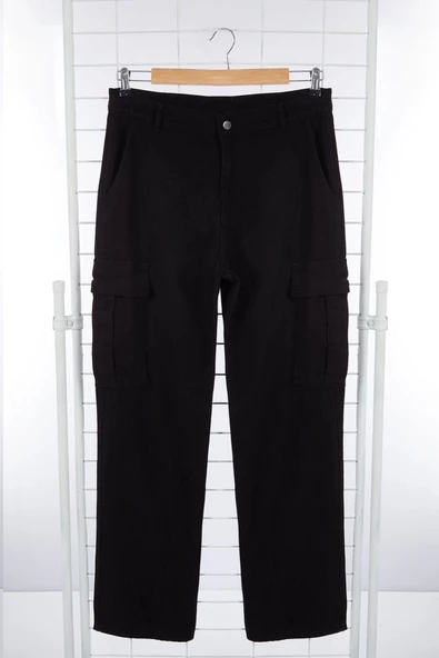 Erkek Yeni Moda Boru Paça Regular Boy Dokuma Erkek Kargo Cepli Baggy Pantolon