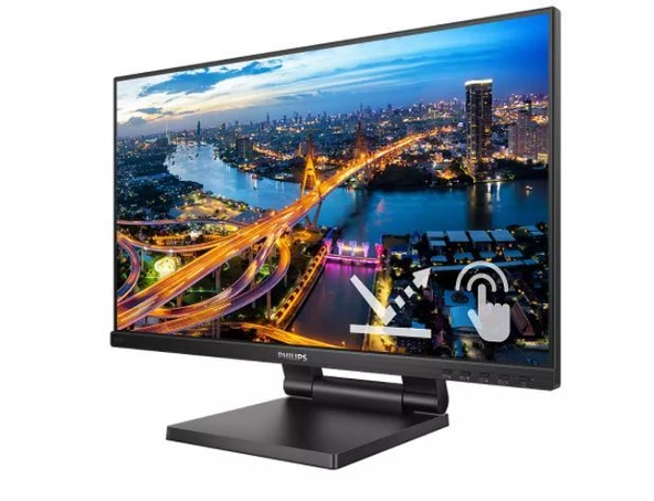 PHILIPS 23.8" 1920X1080 4MS 75HZ VGA HDMI DOKUNMATİK SİYAH LED MONİTÖR 242B1TC-00 - 2