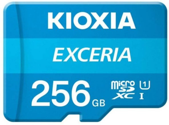 KIOXIA 256GB  EXCERIA MicroSD C10 U1 UHS1 R100 Hafıza kartı LMEX1L256GG2