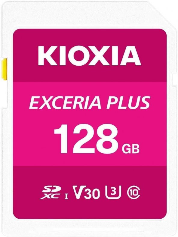 KIOXIA 128GB NormalSD EXCERIA PLUS C10 U3 V30 UHS1 R98 Hafıza kartı LNPL1M128GG4