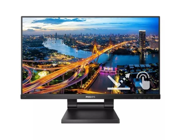 PHILIPS 23.8" 1920X1080 4MS 75HZ VGA HDMI DOKUNMATİK SİYAH LED MONİTÖR 242B1TC-00