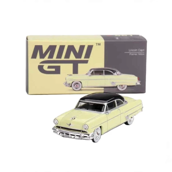Nessiworld Mini GT 1:64 Lincoln Capri 1954 Premier Yellow - 5