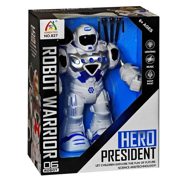 Nessiworld Hareketli Işıklı ve Sesli Ok Atan Oyuncak Robot - 7