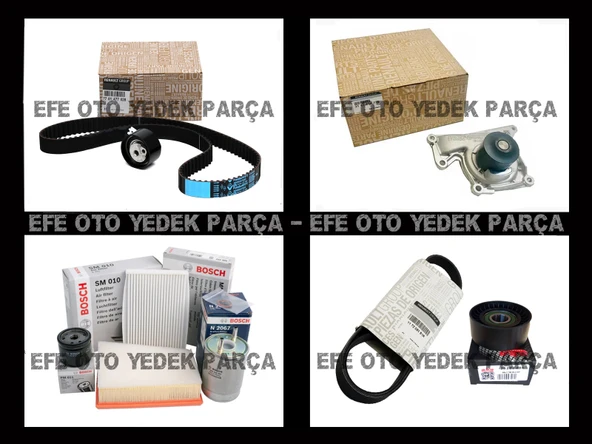 Megane 3 Komple Bakım Seti 1.5 Dci Euro5 2012-2015 Triger + Filtre Kit