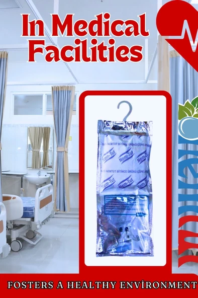 Dehumidifier Moisture Absorber Odor Remover Mold And Corrosion Preventive 2 Kg 2 Box 4 Packages - Resim 4