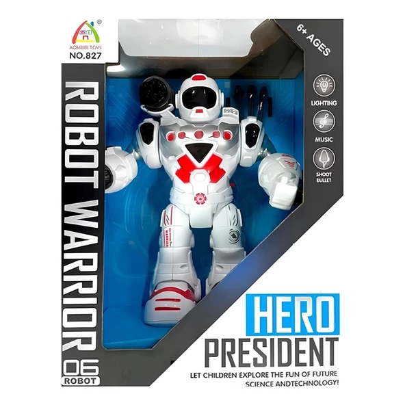 Nessiworld Hareketli Işıklı ve Sesli Ok Atan Oyuncak Robot - 4