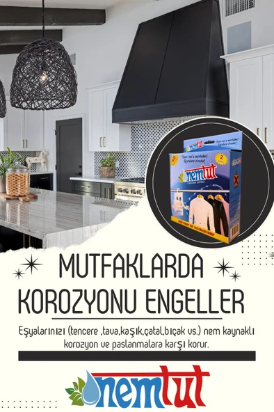 Mutfaklara Özel Gıda Ve Eşyalarınızı Oluşan Nem Rutubet Ve Buharlaşmaya Karşı Koruma Kiti