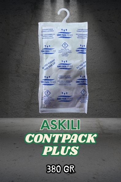 Contpack Plus Askılı Nem Alıcı Rutubet Engelleyici Konteyner Kurutucu 3 Adet 1140 Gr.