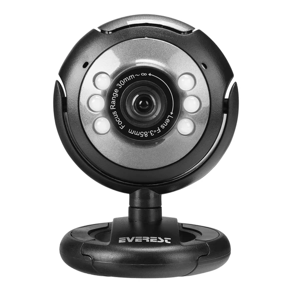 Everest SC-824 300K Usb Mikrofonlu Görüş Ledli Webcam Pc Kamera - 3