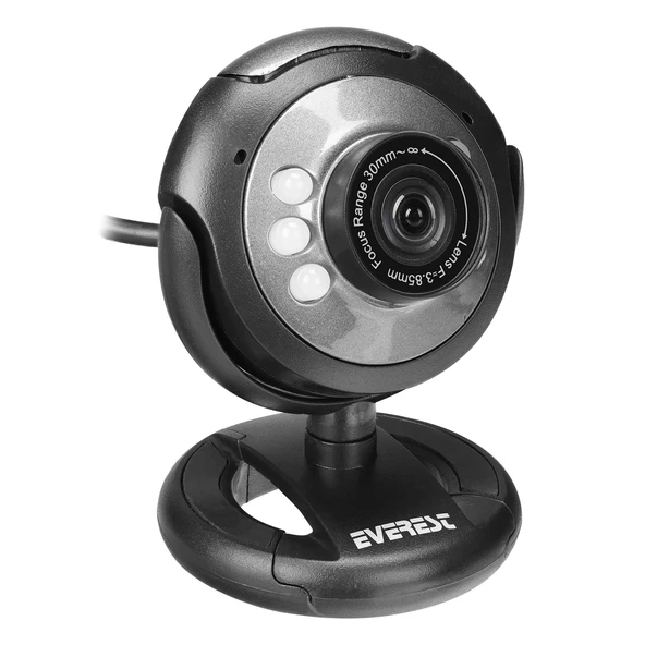 Everest SC-824 300K Usb Mikrofonlu Görüş Ledli Webcam Pc Kamera - 2