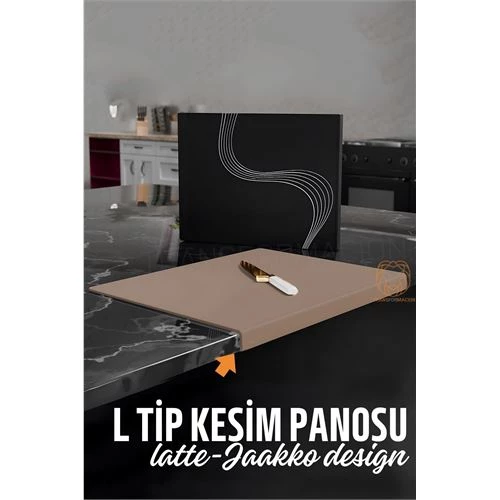 ModaCar Köşeli Kesim Panosu LATTE Kesim Tahtası Jaakko Design - 2