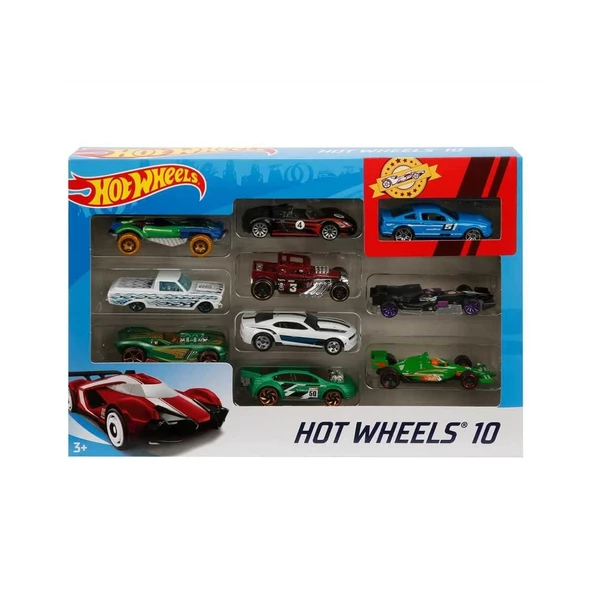Hot Wheels Araba Seti 10lu 54886 - 4