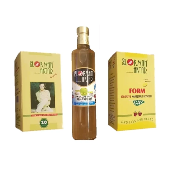 Form Macun + Saldanozlu Elma Sirkesi + Form Çay Birarada 3'lü set, Lokman Aktar