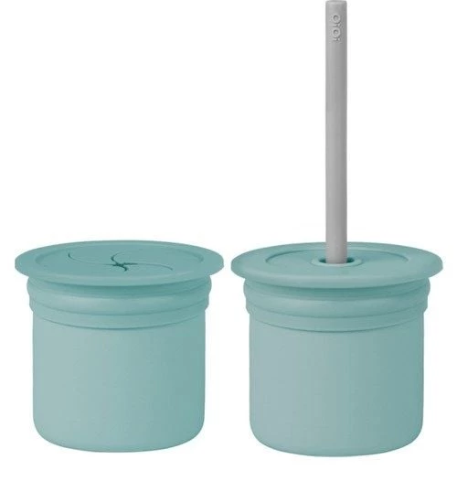 Ham+Hüp Pipetli Silikon Bardak Seti Aqua Green