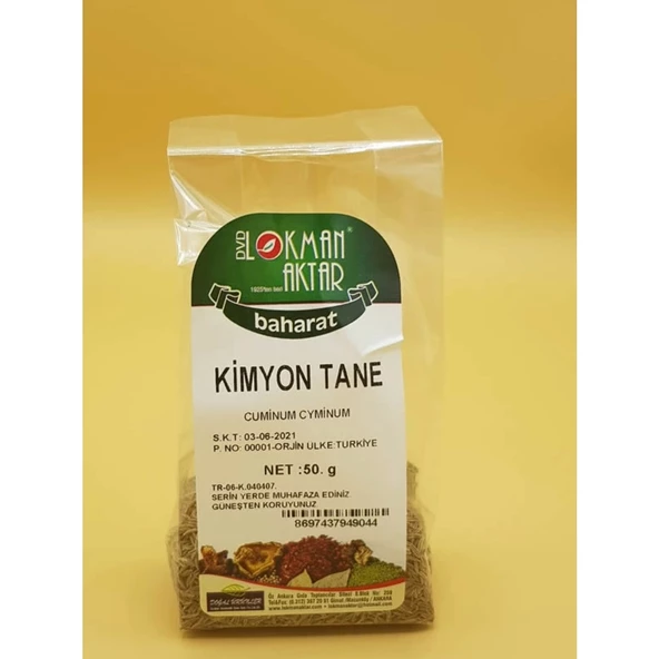 Lokman Aktar Tane Kimyon 50 G