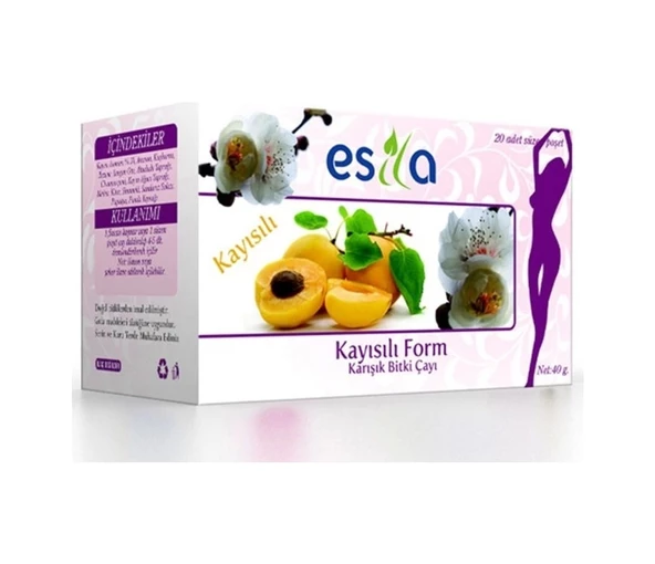Kayısılı Form Karışık Süzen Poşet Çay 20 x 2 G, Esila - 2