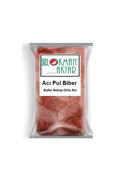 Lokman Aktar Kalın Pul Biber Antep Orta Acı 100 gr