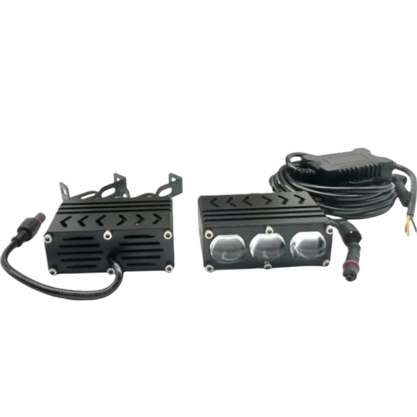 Offroad sis lambası 3 led beyaz 55w sarı 55w 12-80v /  LASS398 - Resim 2