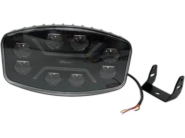 Offroad sis lambası 24.6 x 14 x 8.8cm beyaz-sarı gündüz ledli 12-36v adet / LASS362 - Resim 4