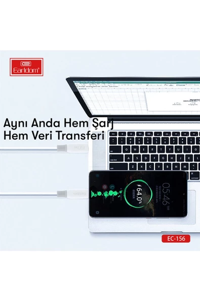 Huawei P20 Lite 2019 Pro  Şarj Kablosu 60W Type-C to Type-C 2metre Az-EC-156C - 2
