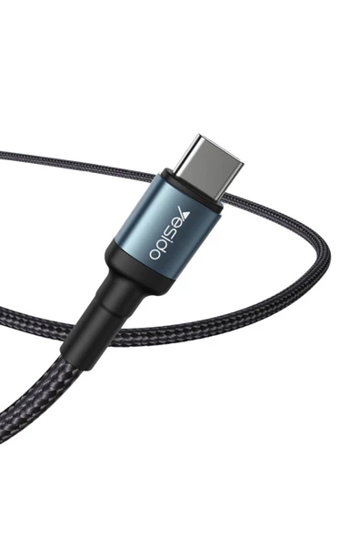 realme 5 6 6i 7 8 pro  Şarj Kablosu Type-C to Type-C 2 Metre 60W Hızlı Şarj Azn-Ca79 - 3