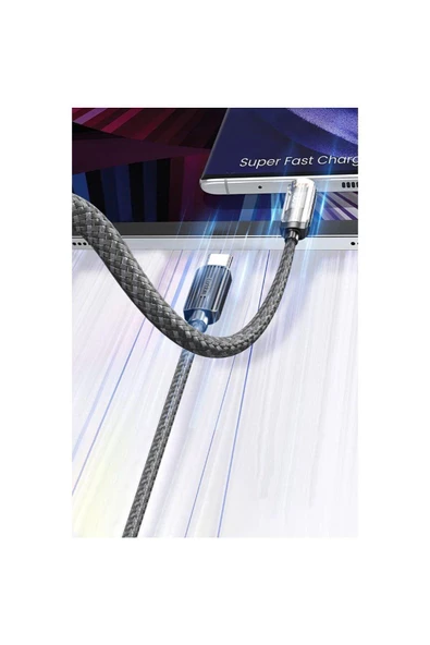 Vivo Y27 Y31 Y31s Y33s Y33T Y35 Y36 Şarj Kablosu Type-C to Type-C 100W 1M Hızlı Şarj Azn-189CC - Resim 3