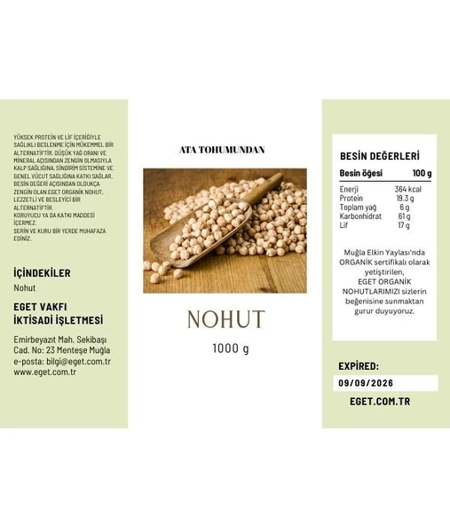 Ata Tohumundan Organik Nohut - 3