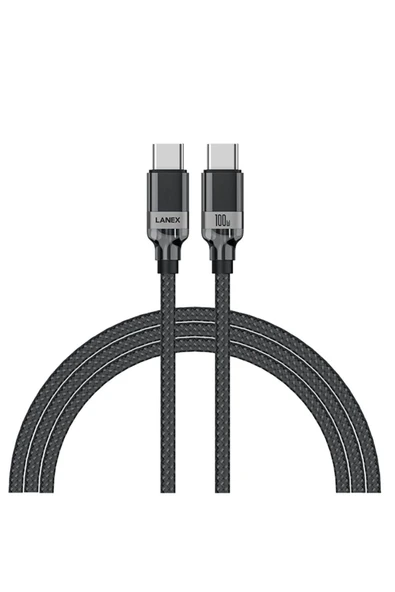 General Mobile GM 20 21 Plus 21 Pro Şarj Kablosu TypeC to TypeC 1.2M 100W Hızlı Şarj Data AzLS38CC ürün görseli 1