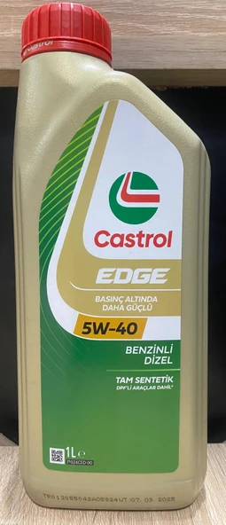 CASTROL Edge Sıvı Titanyum Teknolojisi 5W-40 (1L) Tam Sentetik  2025 - Resim 3