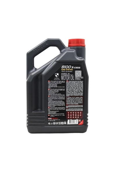 Motul 5w40 8100 X-cess Tam Sentetik 4lt – 2024 - Resim 6