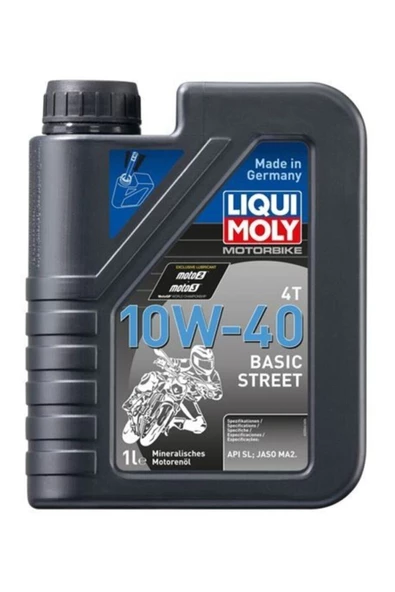 Liqui Moly LİQUİ MOLY 10W40 4T BASİC STREET MOTOSİKLET YAĞI 1 LT (21997)