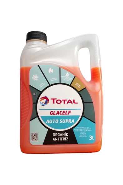 TOTAL Glacelf Auto Supra 2f Kırmızı Organik Antifriz 3 Lt – 2024